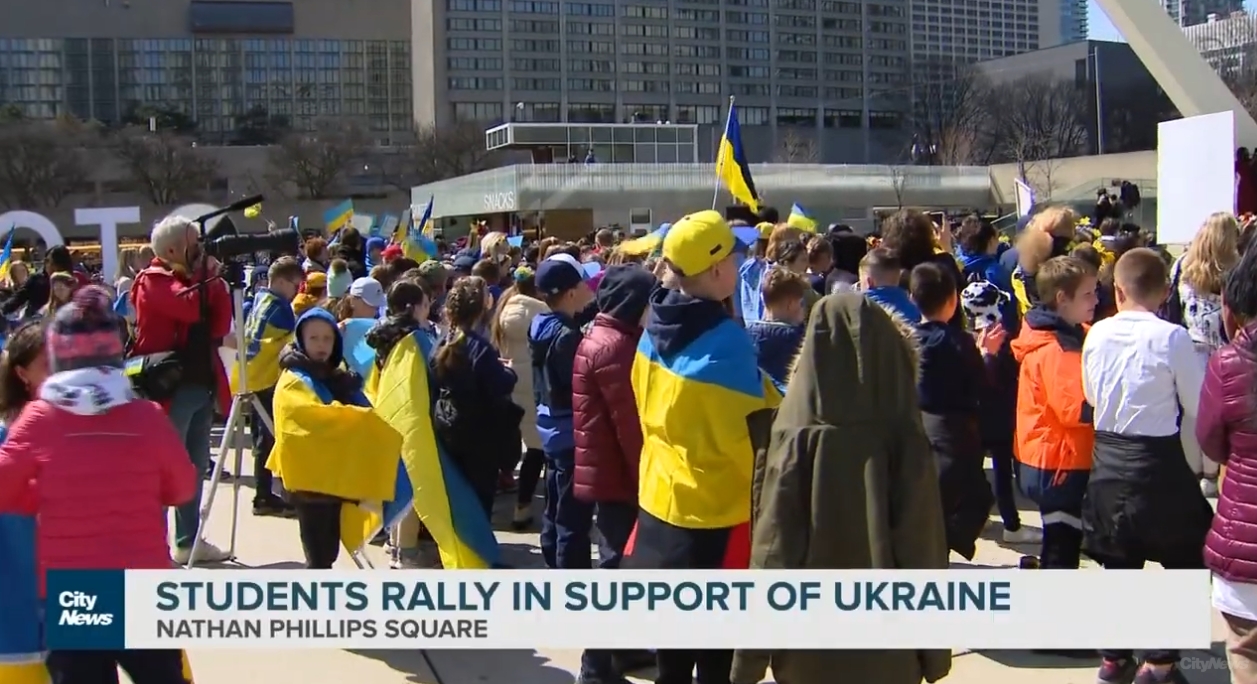 Toronto Ukraine Rally UCC Toronto - CityNews: Toronto Students Rally for Ukraine VIDEO